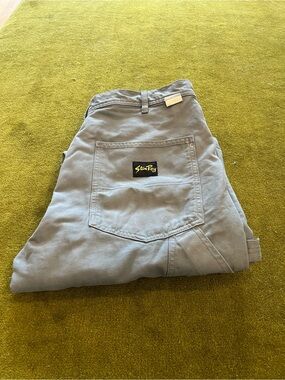 Stan Ray Carpenter Painter Pants in Dusty Blue